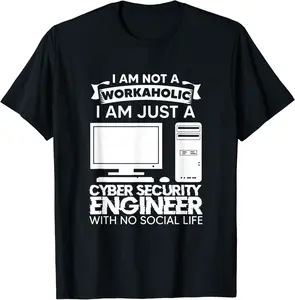 Computer Programmer Programming Cyber Security Engineer T-Shirt - Janessaho Shop 74B09P8QZPFK