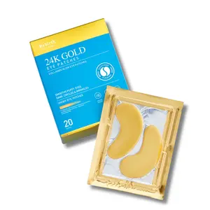 24K Gold Collagen Glow Eye Patches Hydrate Brightening