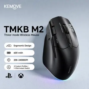 [NEW] KEMOVE×TMKB M2 Tri-Mode Gaming Mouse 24000DPI 9 Programmable Buttons Ergonomic Wireless Mouse with RGB for PC Laptop outdoorfun
