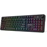 Redragon K526 PRO RGB Wireless Membrane Gaming Keyboard for PC, 104-Keys Mechanical-Feel Keyboard with Built-in LED Battery Info, Charge Status LED, Media/Backlit Knob Control, Smooth Linear Switch & Software Support (PC Accessories)