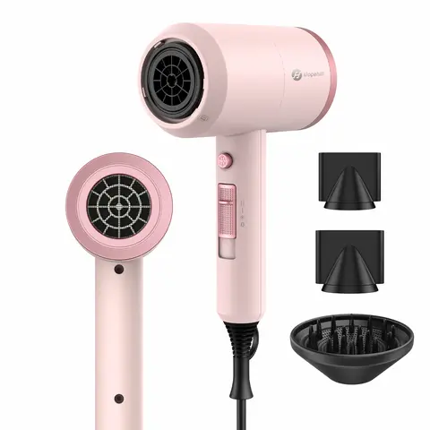 Slopehill Professional Ionic Powerful Hair Dryer - 1800W Anti-Frizz Personal Care Appliance, 2 Airflow Speeds, Fast Drying, Low Noise, 2 Magnetic Concentrator Nozzles & 1 Diffuser for Salon-Quality Results, Ideal Holiday Gift