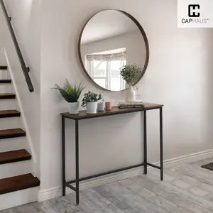 CAPHAUS 41” Classic Console Table for Entryway, Modern Sofa Table for Living Room, Industrial Sofa Console Table, Snack Entrance Table for Hallway, Accent Behind Couch Table, Plant Table