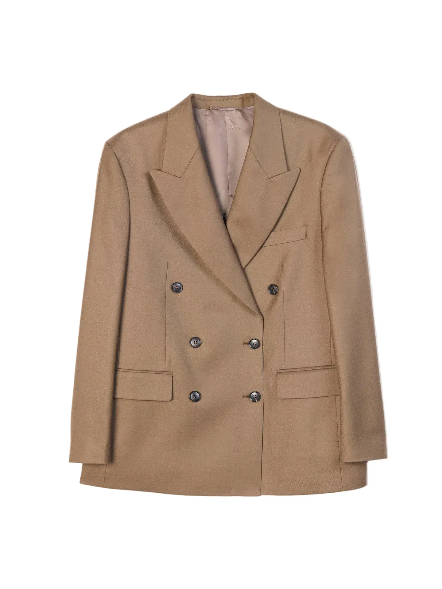 Double-Breasted Cashmere Suit Blazer