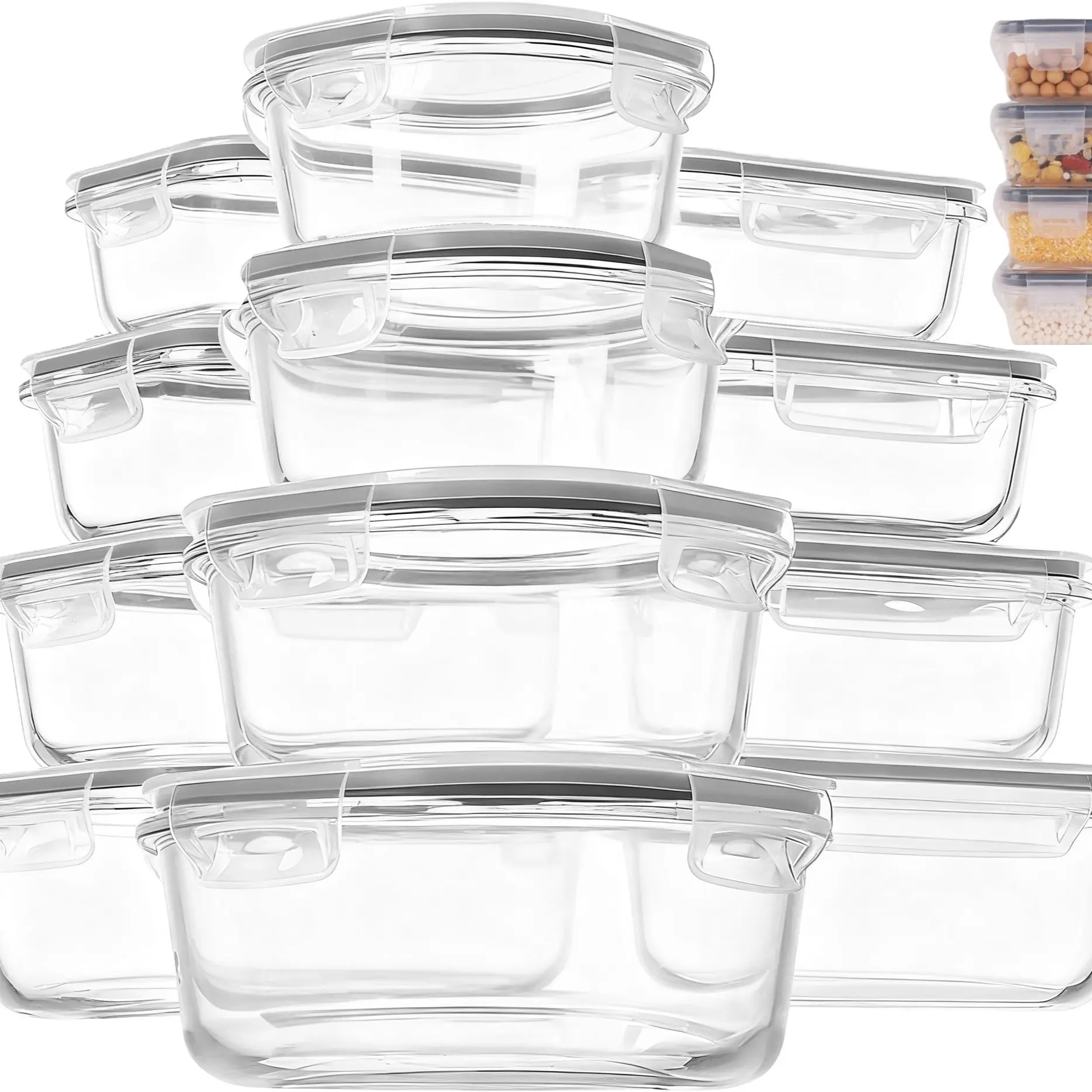 12PCS Integrated Buckle Set /Gray