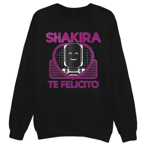 Te Felicito Crewneck Sweatshirt - Black