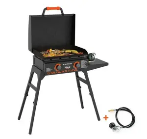 Adventure Ready 2-Burner 22" Propane Omnivore Griddle with Stand and Adapter Hose