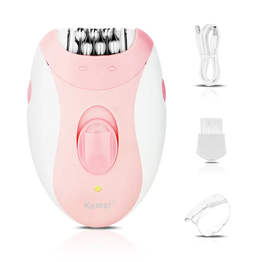 Kemei KM-189B Women's Electric Epilator - USB-Charging Cordless Personal Care Gadget with Body Repair, Portable Compact Hair Remover for Underarms, Legs,personal care gadgets