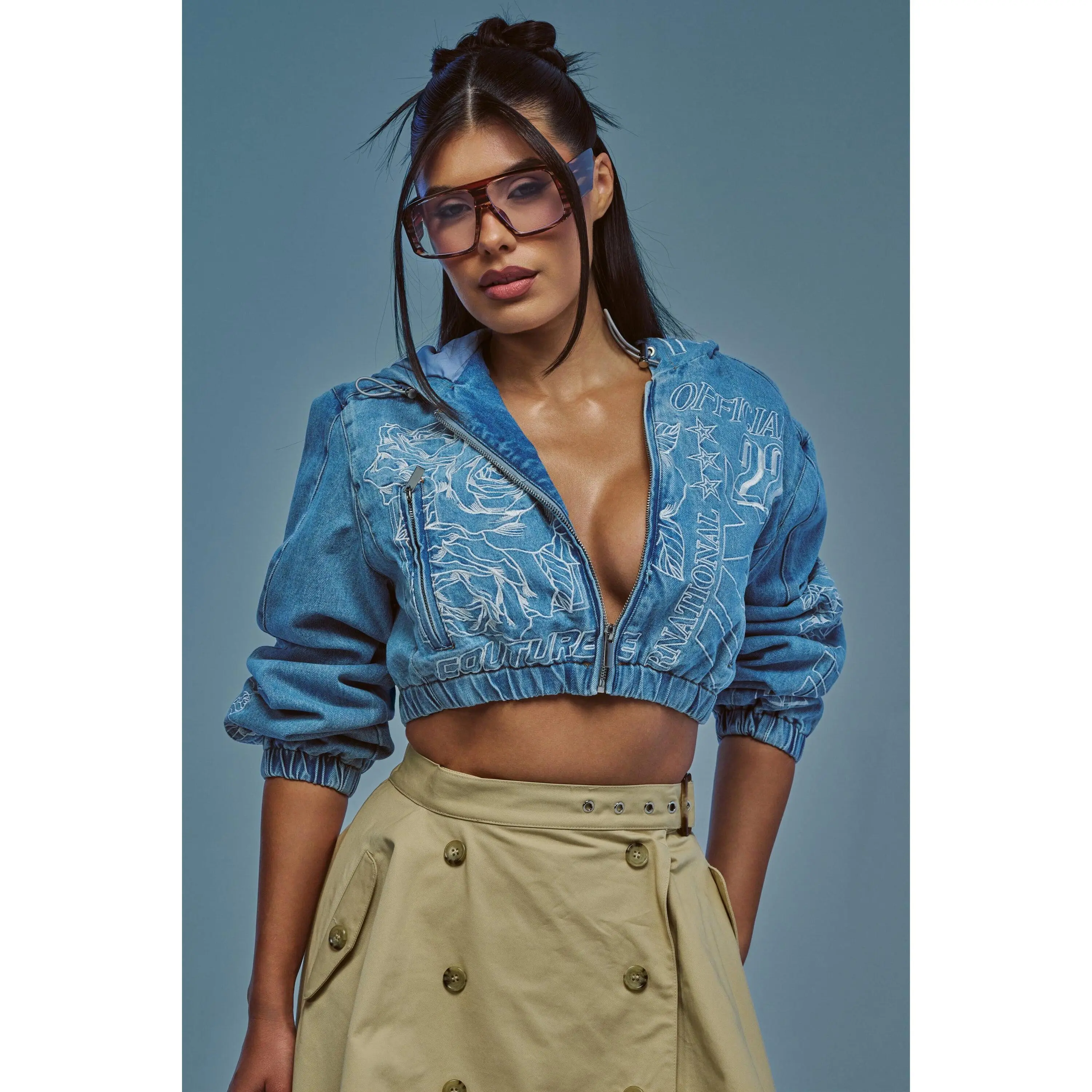 I SPY DENIM BOMBER