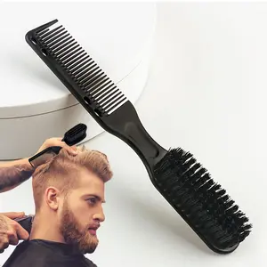 Double-sided Beard Brush for Men, Beard Styling Comb, Men's Beard and Mustache Grooming Brush, Hair Oil Brush for Barber, Comfort Hygiene Product