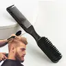 Double-sided Beard Brush for Men, Beard Styling Comb, Men's Beard and Mustache Grooming Brush, Hair Oil Brush for Barber, Comfort Hygiene Product