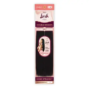 Outre Remi Human Hair Weave Velvet Lush Fuller End Straight (10"-24")