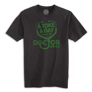A Toke A Day Organic Cotton T Shirt - men women unisex shirt, funny t-shirt, graphic tees, t-shirt birthday gift