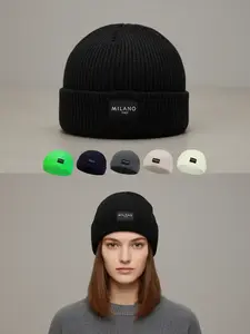 Unisex Casual Letter Beanie Hat, Trendy Soft Comfy Beanie Cap, Fashionable Hat for Fall & Winter for Men & Women for Daily Wear Adjustable Caps