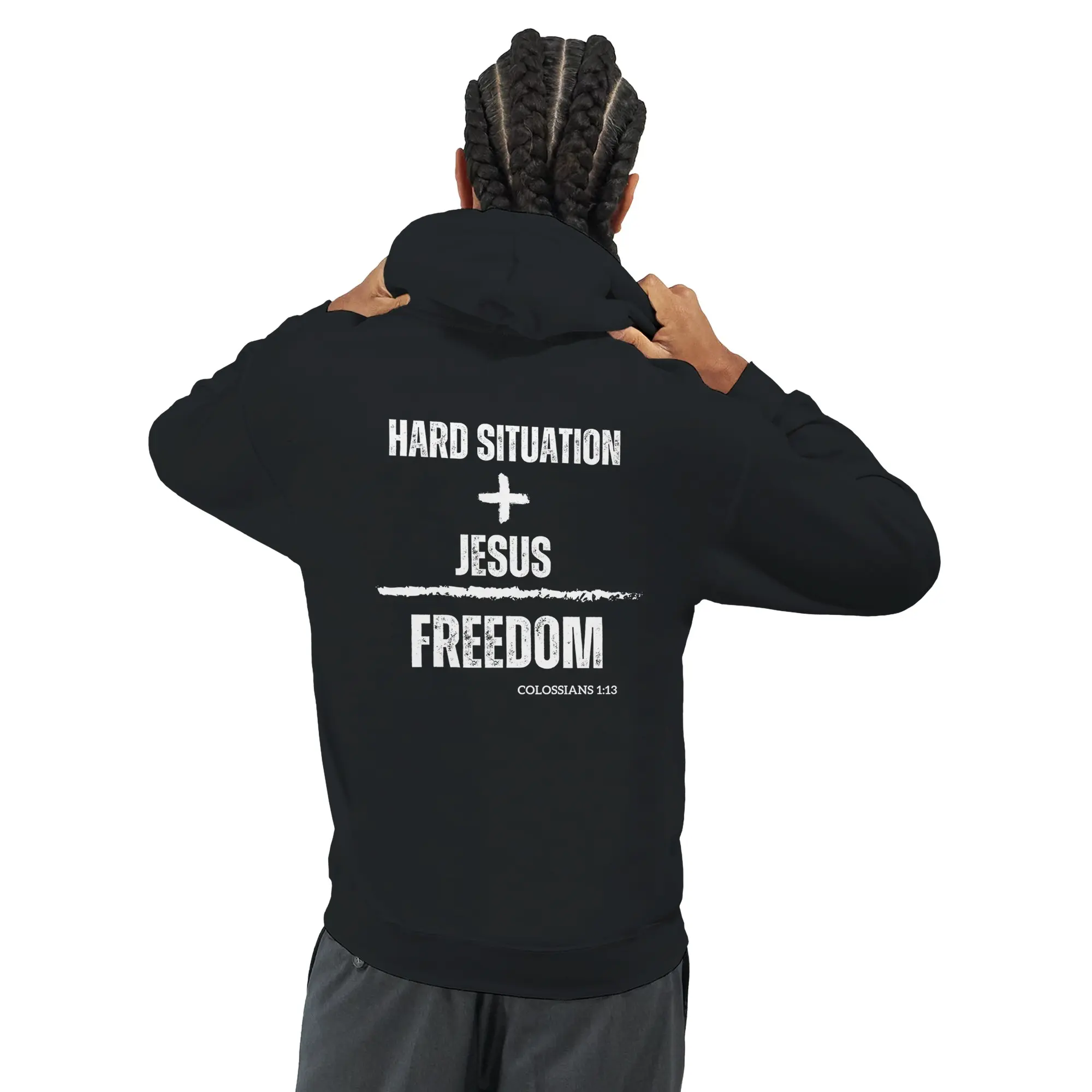 Faith & Freedom Colossians 1:13 Unisex Pullover Hoodie | Gildan® 18500 Black