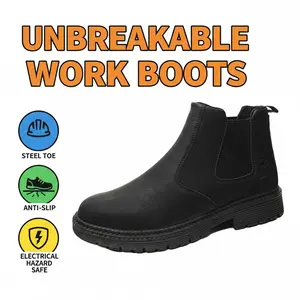 Elite Durable Anti-slip Waterproof Safety Shoes, Splash-proof Smash-proof Puncture-proof Chef Work Shoe, Breathable Unisex Outdoor Comfortable Sneakers