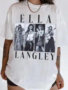 [Sale up to 50%], [Free Ship] Ella Langley Country Concert Fan T-Shirt, Vintage Western Graphic Tee, Southern Music Lover Style