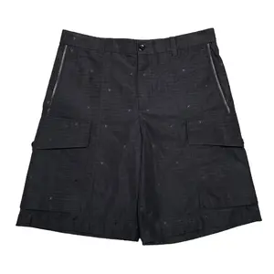 Louis Vuitton LV Technical Grid Cargo Shorts Black