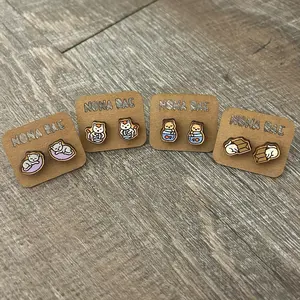 Cute Cat Lover’s Wooden Earrings