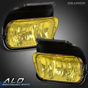 Fit For 2003-2006 Chevy Silverado Avalanche Yellow Lens Bumper Fog Lights Lamps