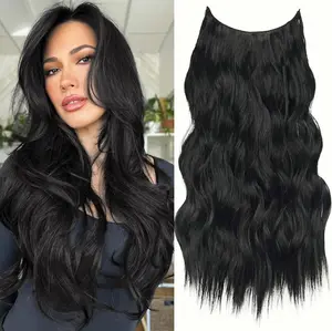 Plodon Premium Clip-In Synthetic Hair Extensions - 1-Piece 5-Clips, 16/20/24 In, Multi-Color, TikTok Hot Sale, Natural Blend Volume for Black Women's Everyday Styling