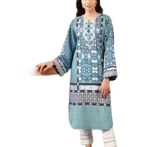 Shirt: Lawn Silk By Pcs: 1 Pc Color: Blue Fabric composition: Blended….