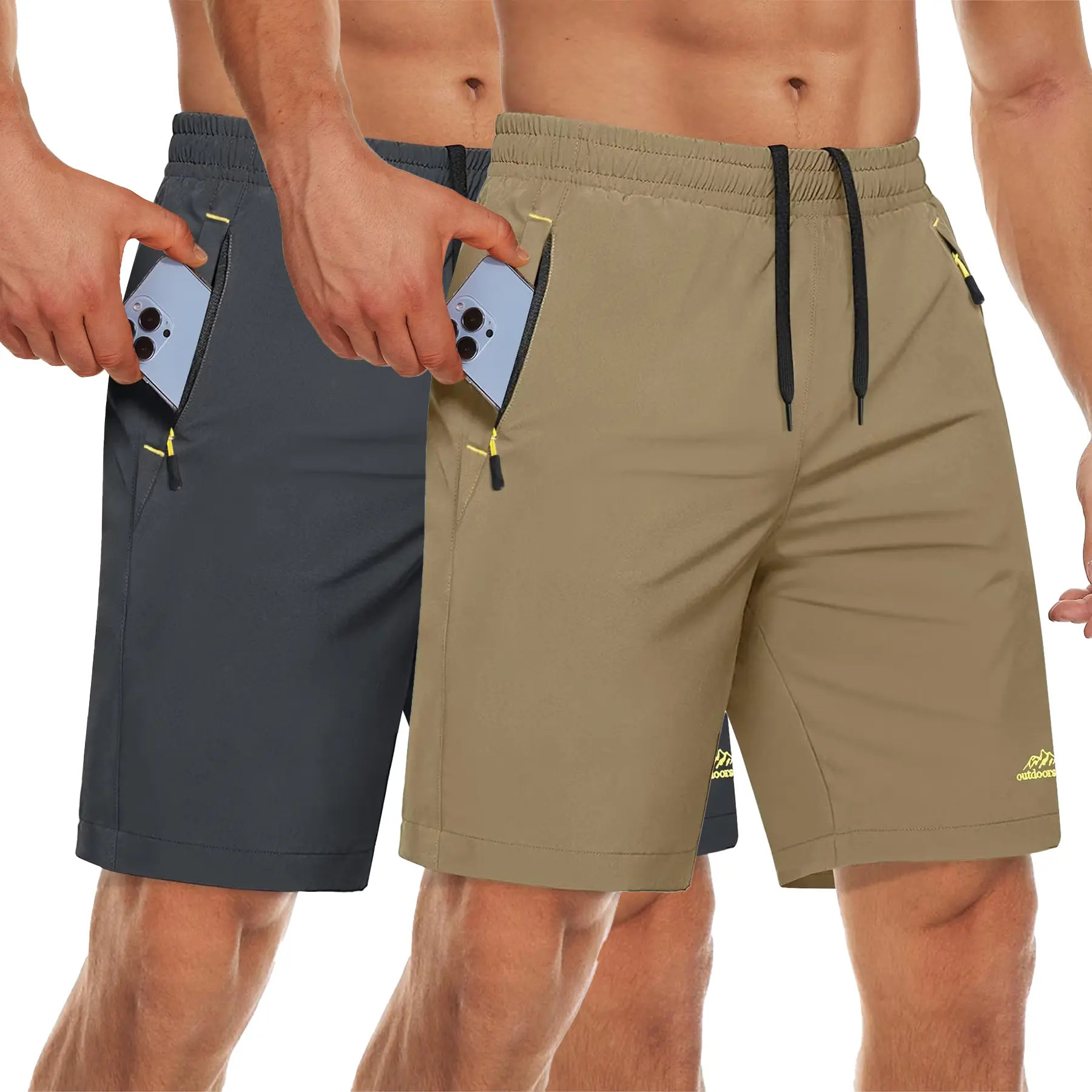 Size 32, Khaki+Dark Grey