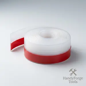 49Ft Door Weather Stripping, (1.38in Width) Weather Stripping Door Draft Stopper Adhesive Seal Strip Anti Draft Insulation Tape for Doors Windows and Shower Doors