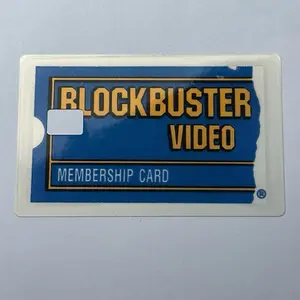 Blockbuster Video Old School Movie Rental Membership Credit Card Skin & Protective Wallet Sleeve. Size 2x3