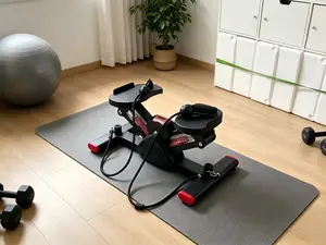 Adjustable Stepper Exercise Machine with Cords – Low-Impact Daily Workout for Core & Legs Portable Waist Twisting Ab Trainer