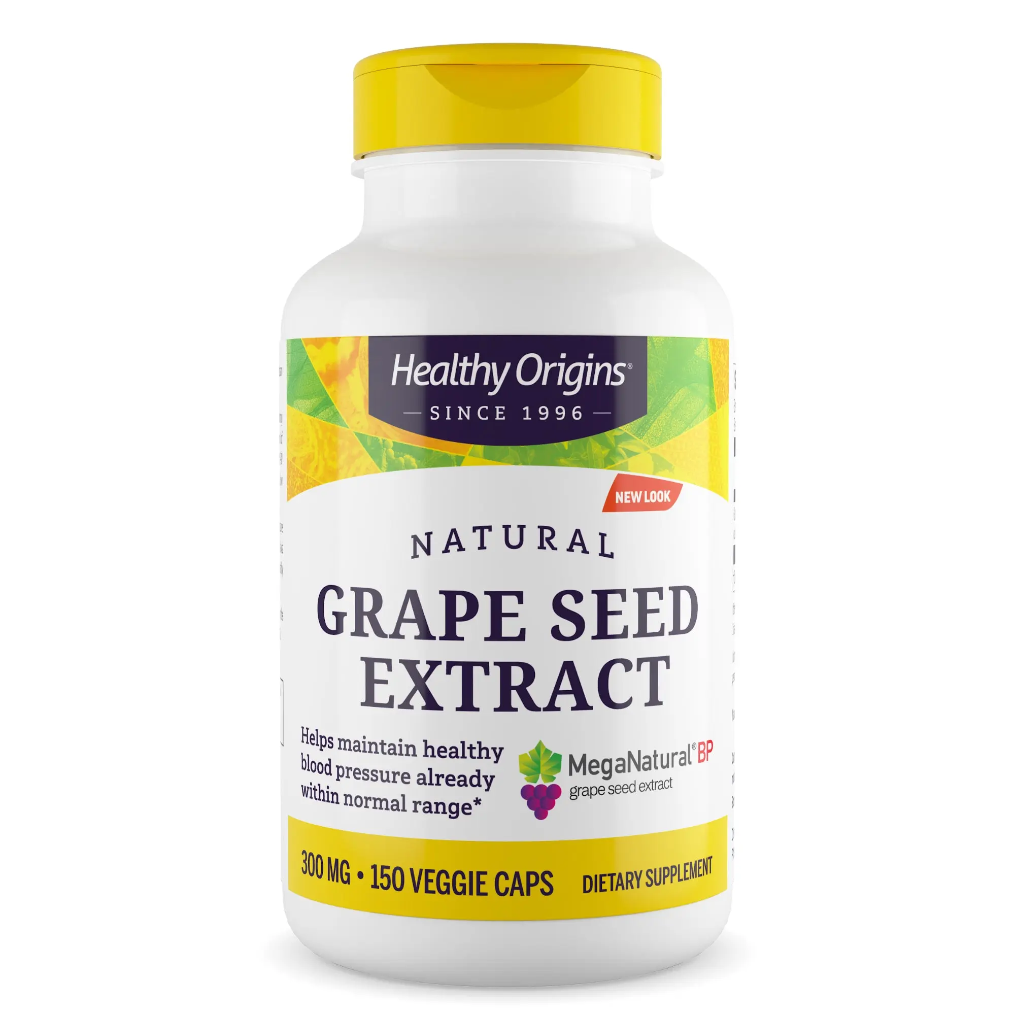 Healthy Origins - Grape Seed Extract (MegaNatural BP) Healthy Blood Pressure Support Natural Dietary Supplement - 3 Sizes