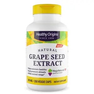 Healthy Origins - Grape Seed Extract (MegaNatural BP) Healthy Blood Pressure Support Natural Dietary Supplement - 3 Sizes