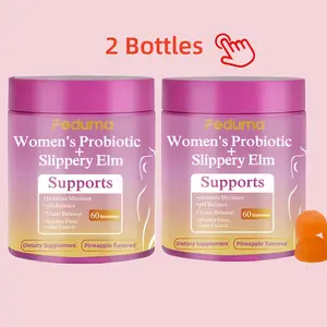 【Buy One, Get One Free】Feduma Women's Probiotic Gummies for pH Balance & Odor Control  | with Lactobacillus, Prebiotics & Pineapple | 120 Ph Balance Gummies | Dietary Supplement Natural Ingredient Intimate | Moisture Healthcare Vitamin