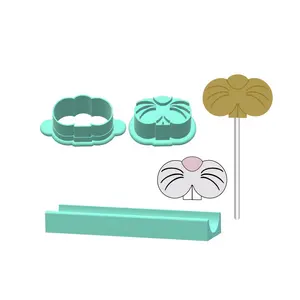 Bunny Face Cake Pop Mold |Deluxe Cutter, Popper, and Tray Option