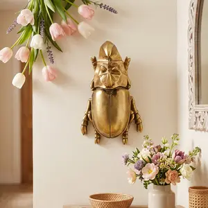 Creative Resin Rhinoceros Beetle Wall Hanging, Home Decor Craft, Insect Lover Collection, Handmade Frame Decoration