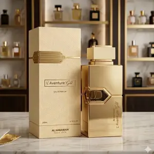 Al Haramain L’Aventure Gold Eau De Parfum Spray 200ml 6.76 fl oz Long Lasting Unisex Fragrance