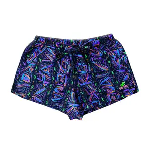 Gecko Multi -  Beach Runners Workout Running Shorts Fitness Training Shorts