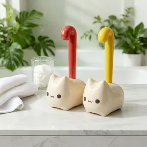 Cat Shaped Lint Roller with Handle, 180 Sheets Reusable Pet Hair Remover, Multi-Surface Sticky Roller for Cat Dog Fur, Clothes, Sofa, Bed, Carpet, Dust & Crumbs Cleaning