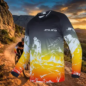 Youth Long Sleeve Dirt Bike Jersey Off-Road Motocross Downhill Cycling MTB Bicycle Biking Top for Boys Girls - Breathable Comfortable Performance Athletic Shirt Perfect for Motorbike Racing Mountain Biking Sports Activities