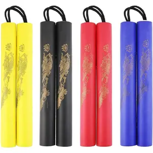 6 Pack Foam Rubber Training Sticks Martial Art Sticks for Kids & Beginners Practice and Training