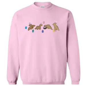 Easter Dino nuggies embroidered sweatshirt