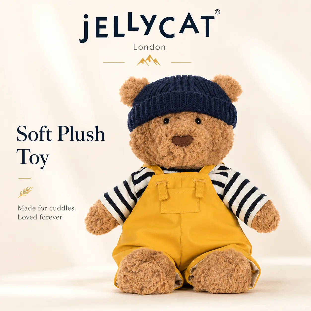 JellyCat Bartholomew Bear Pumpkin Plush Soft Stuffed Animal Autumn Gift