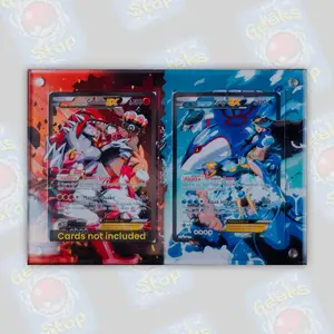 Team Magma’s Groudon Team Aqua’s Kyogre ex Extended Art Acrylic Display Case for Card