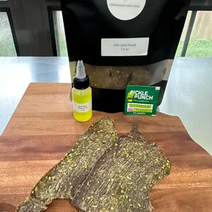 Dill Garlic Pickle Jerky chips carne Seca Dried Crunchy Snack