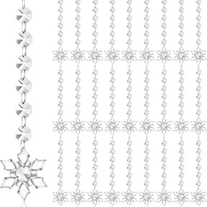 Snowflake Ornaments for Festive Home Decorations (50 count)