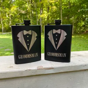 Personalized Engraved Stainless Steel Hip Flask Drinkware Sturdy