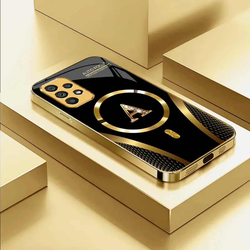 Suitable for [Galaxy A52 5g] high-end MagSafe phone case，Features a magnetic attachment function，Choose from all 26 letters—featuring a sophisticated, minimalist design. YM99