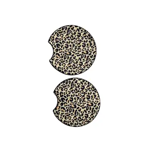 Cheetah Print Car Coasters