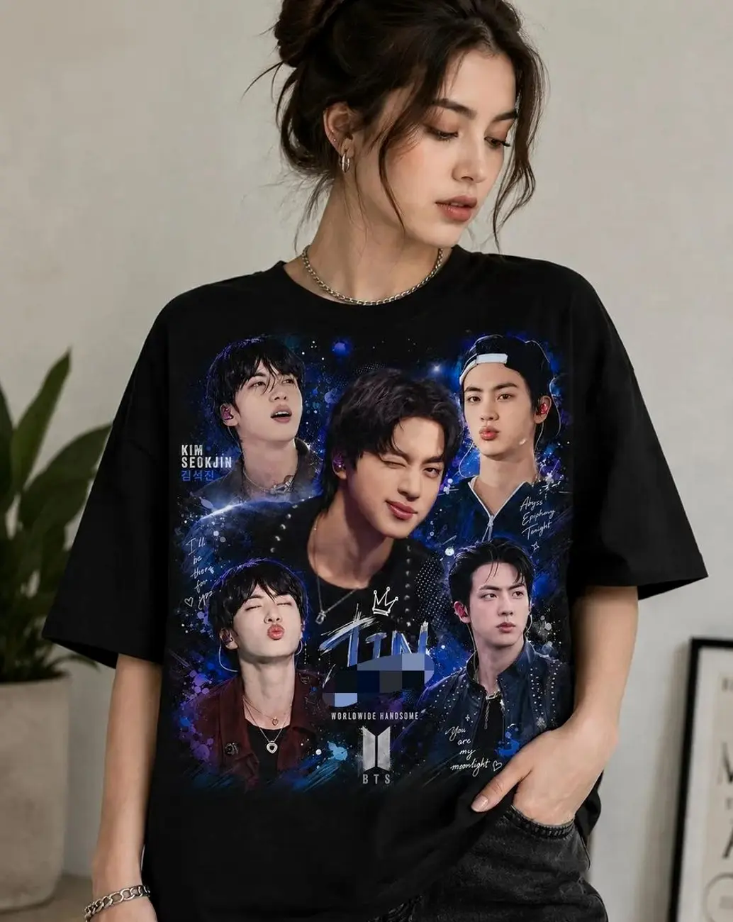 Vintage Korean Pop Idol Inspired Graphic T-Shirt, Fan Artwork Music Tee, Retro Concert Style Shirt, Unisex Casual Streetwear Gift, Viral Trend Fashion