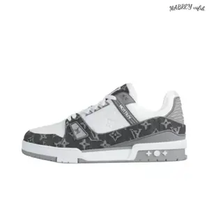 Trainer Low Top SkateboardShoes Unisex Gray White Trendy andfashionable casual sports shoes, anti slip,wear-resistant,and shockapsorping runnincshoes