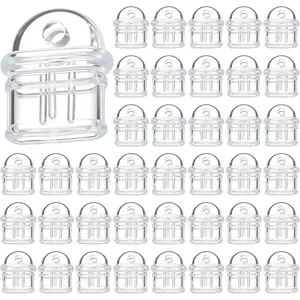 Type C Dust Plug, 50 count Clear Usbc Dust Plug with  Hole, Anti-Dust Lightweight Protector  Port Cover Compatible with Phones, Laptops, Tablets, Earphones
